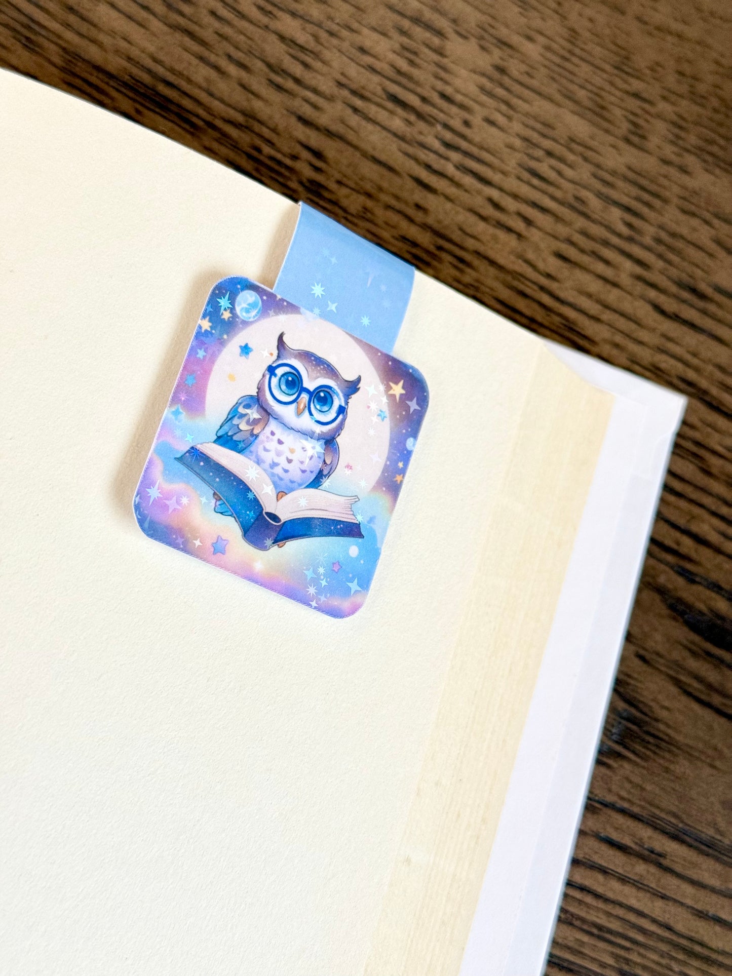 Wise Owl Magnetic Bookmark