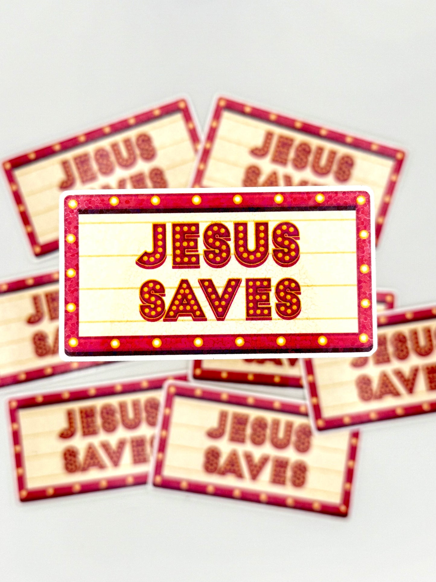 Jesus Saves Vinyl Waterproof Sticker
