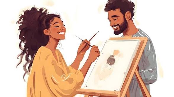 Couples Date Night – Portrait Painting Class with Mocktails | Oct 24, 7pm | The Heart Studio NJ