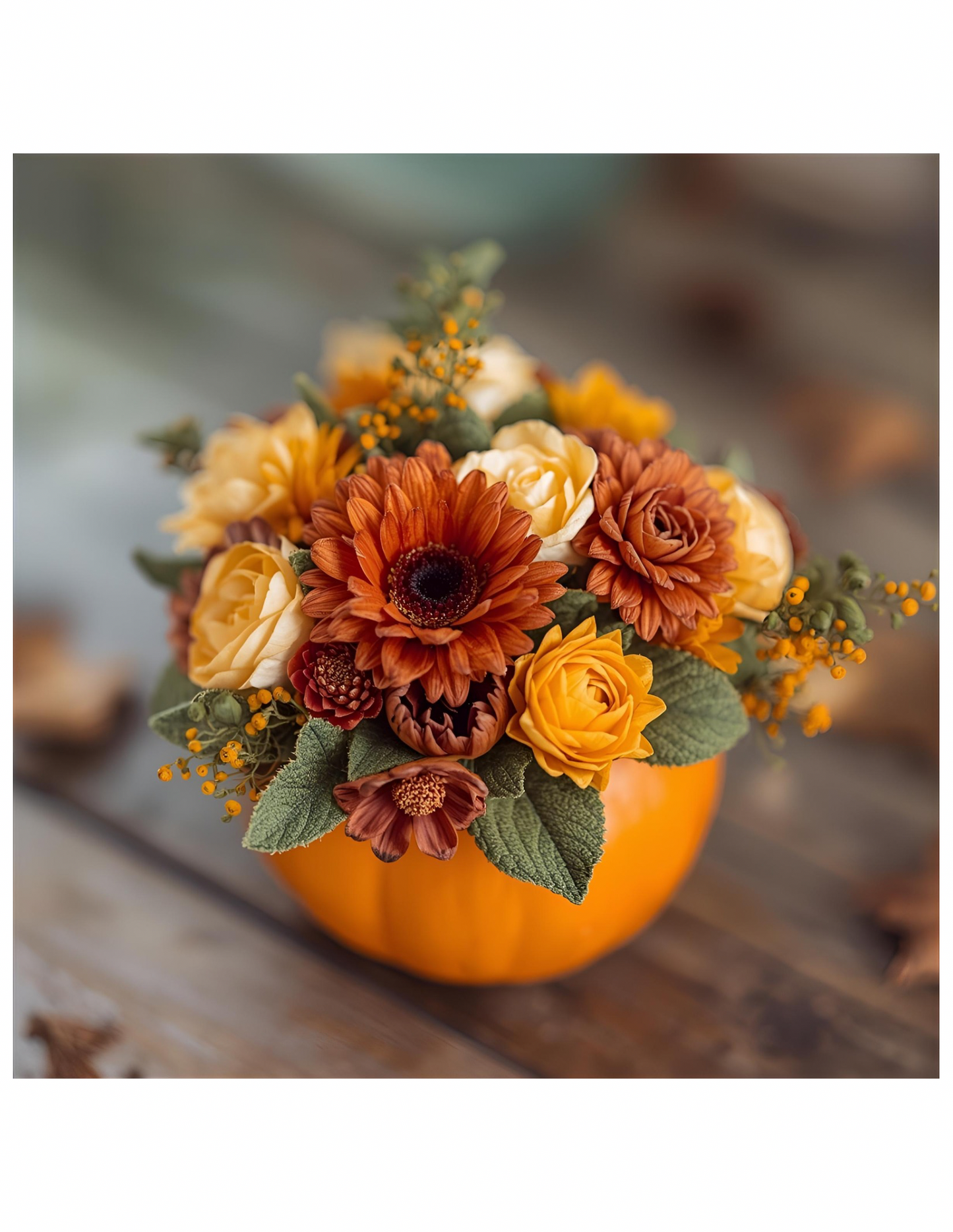 Mini Pumpkin Arrangement Class – Fall Floral Workshop| The Heart Studio NJ