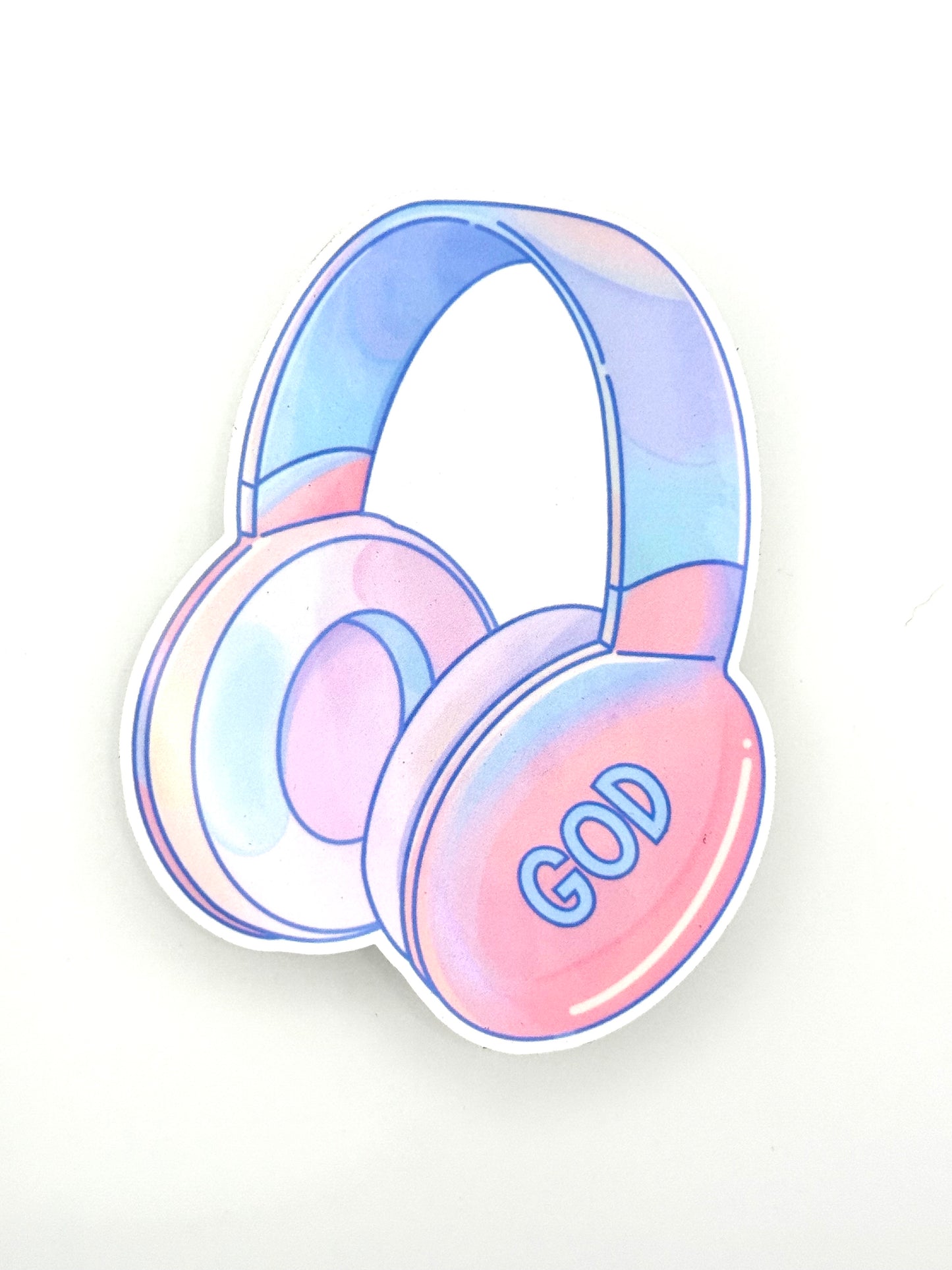 God-Phones Vinyl Sticker