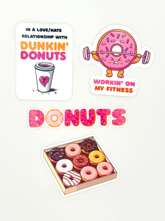 Donut Vinyl Sticker Set