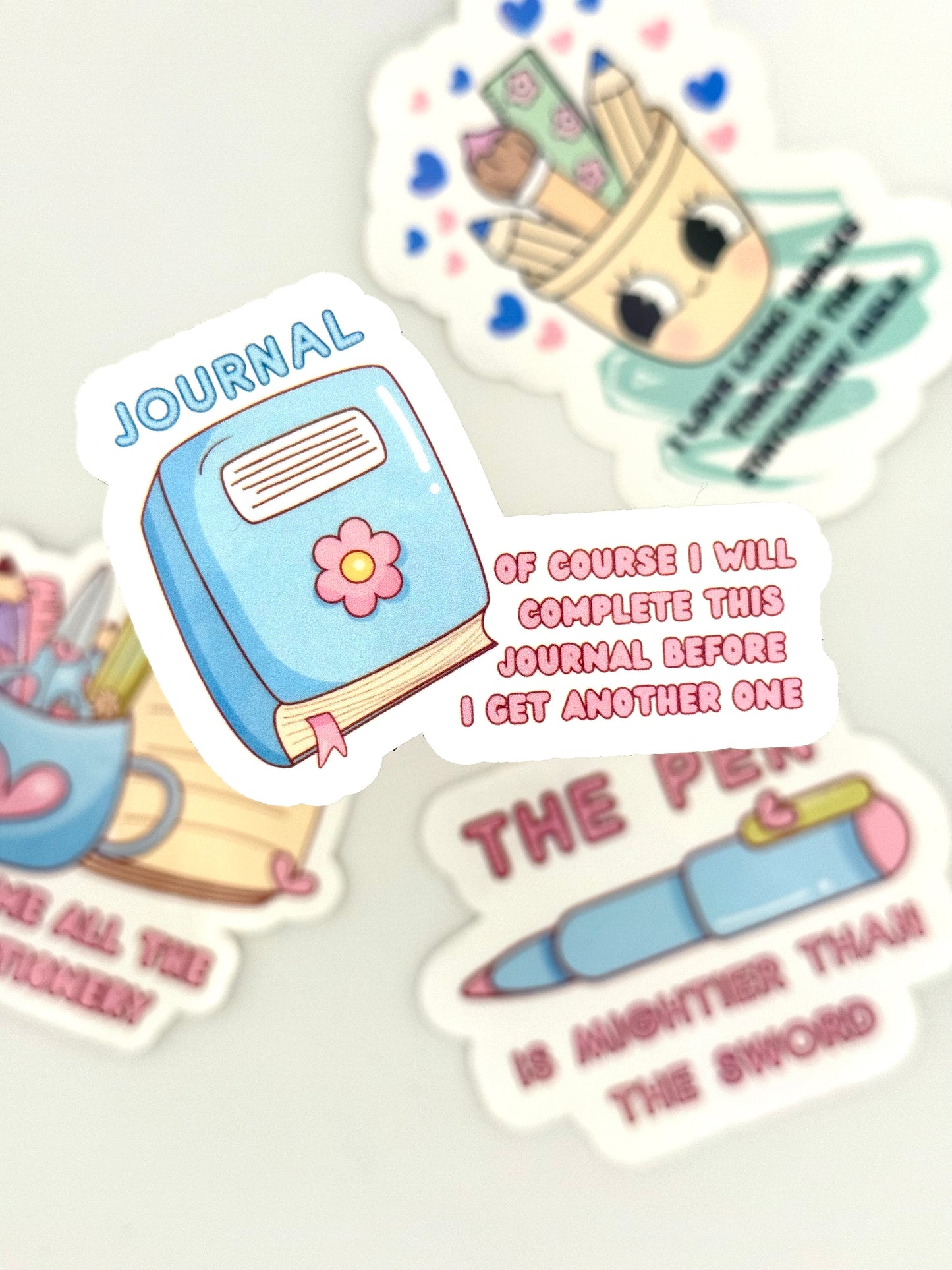 Stationery Lover Waterproof Vinyl Sticker Set