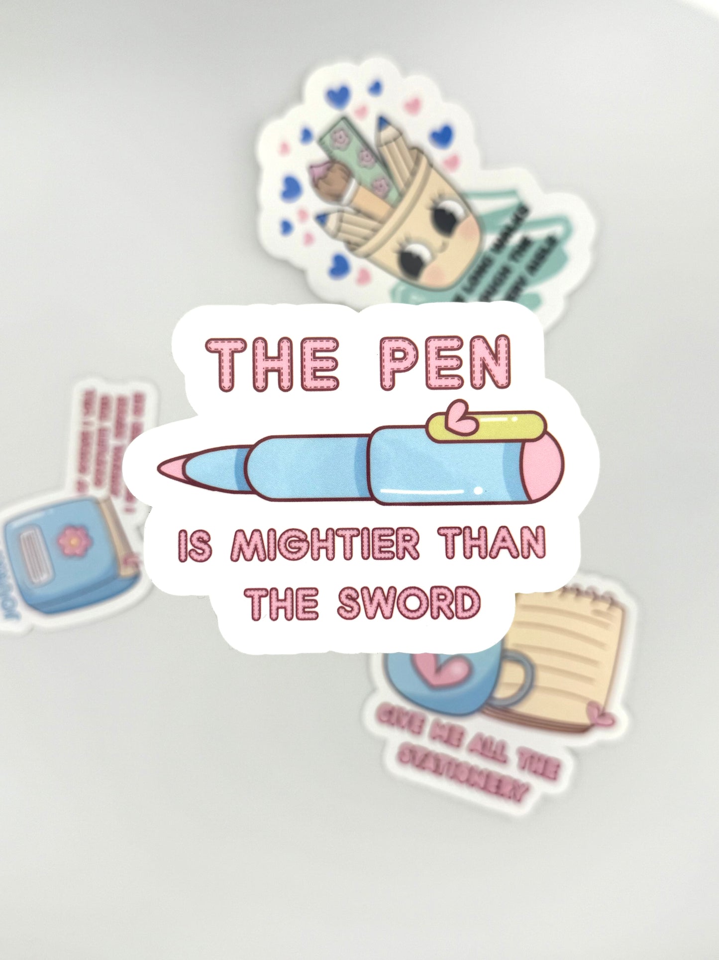 Stationery Lover Waterproof Vinyl Sticker Set