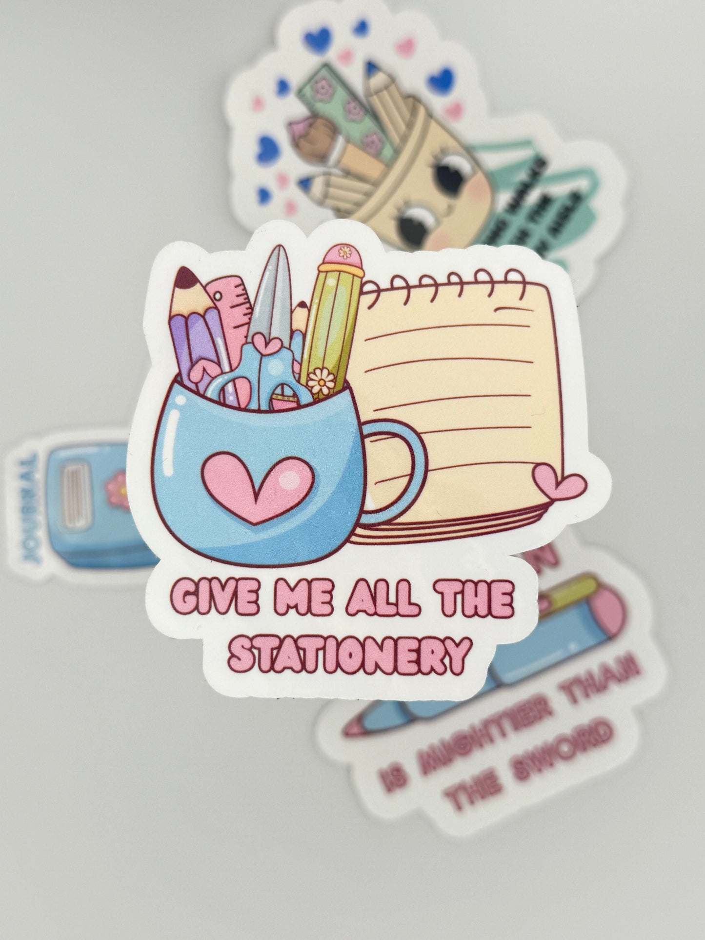 Stationery Lover Waterproof Vinyl Sticker Set