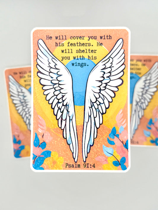 Psalm 91 Waterproof Vinyl Sticker