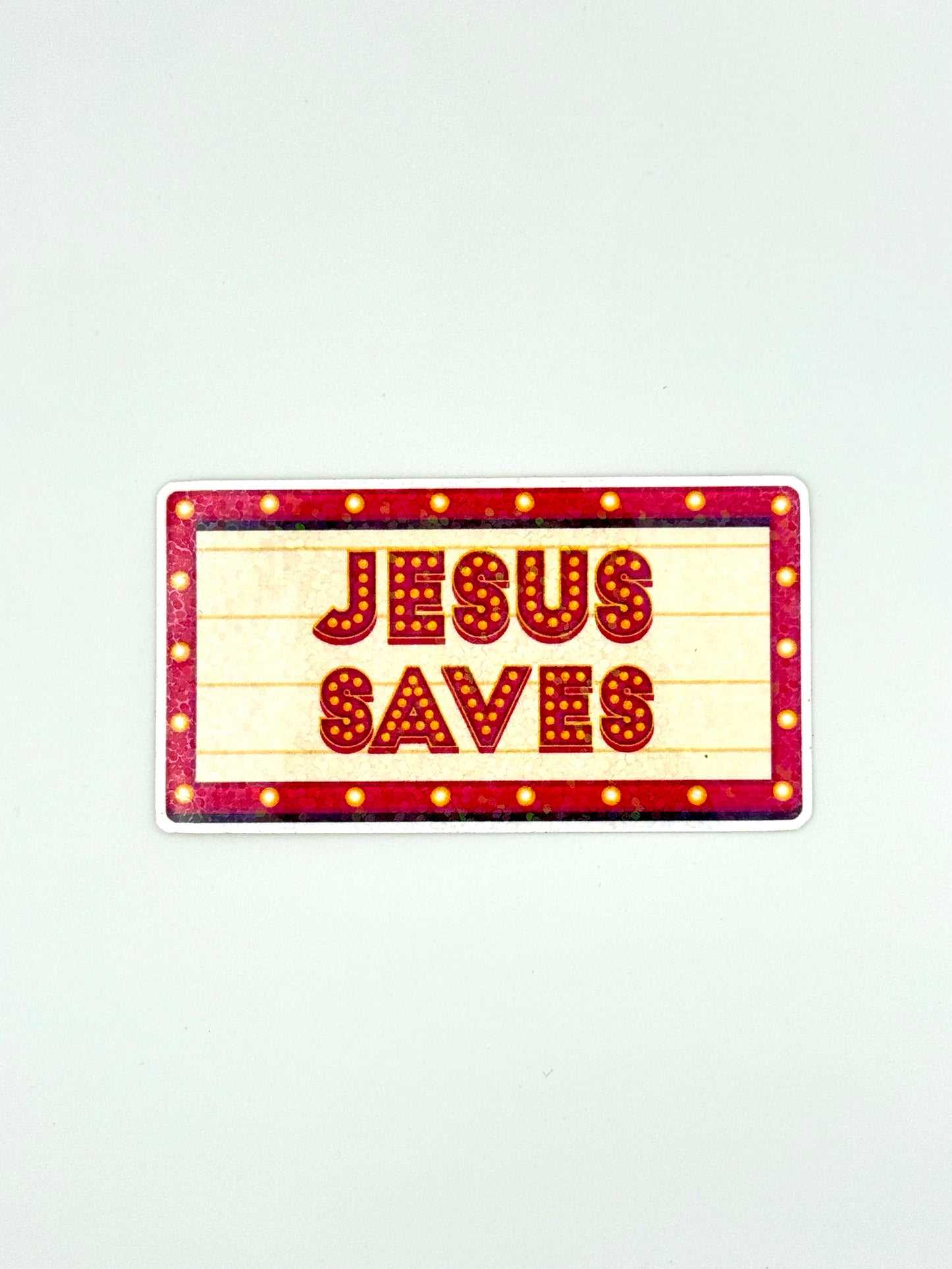 Jesus Saves Vinyl Waterproof Sticker