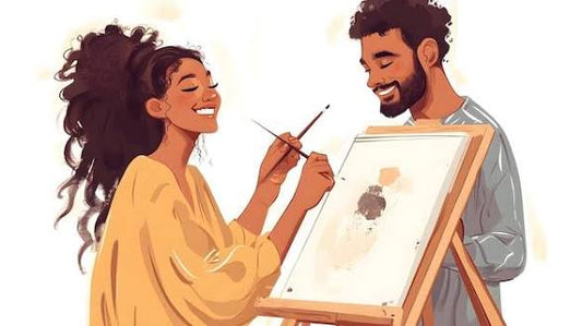 Couples Date Night – Portrait Painting Class with Mocktails | Oct 24, 7pm | The Heart Studio NJ