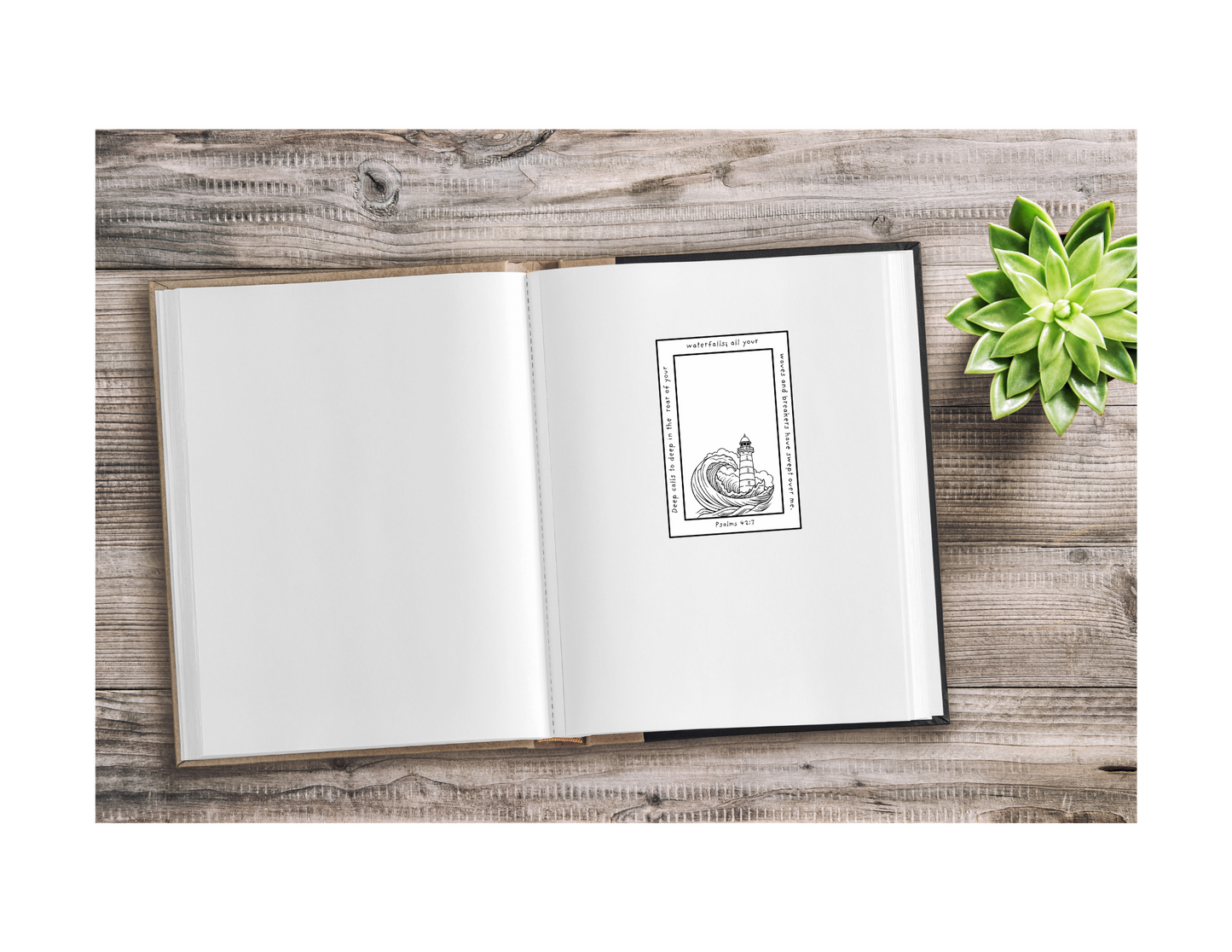 Lighthouse Scripture Adhesive Bookplates
